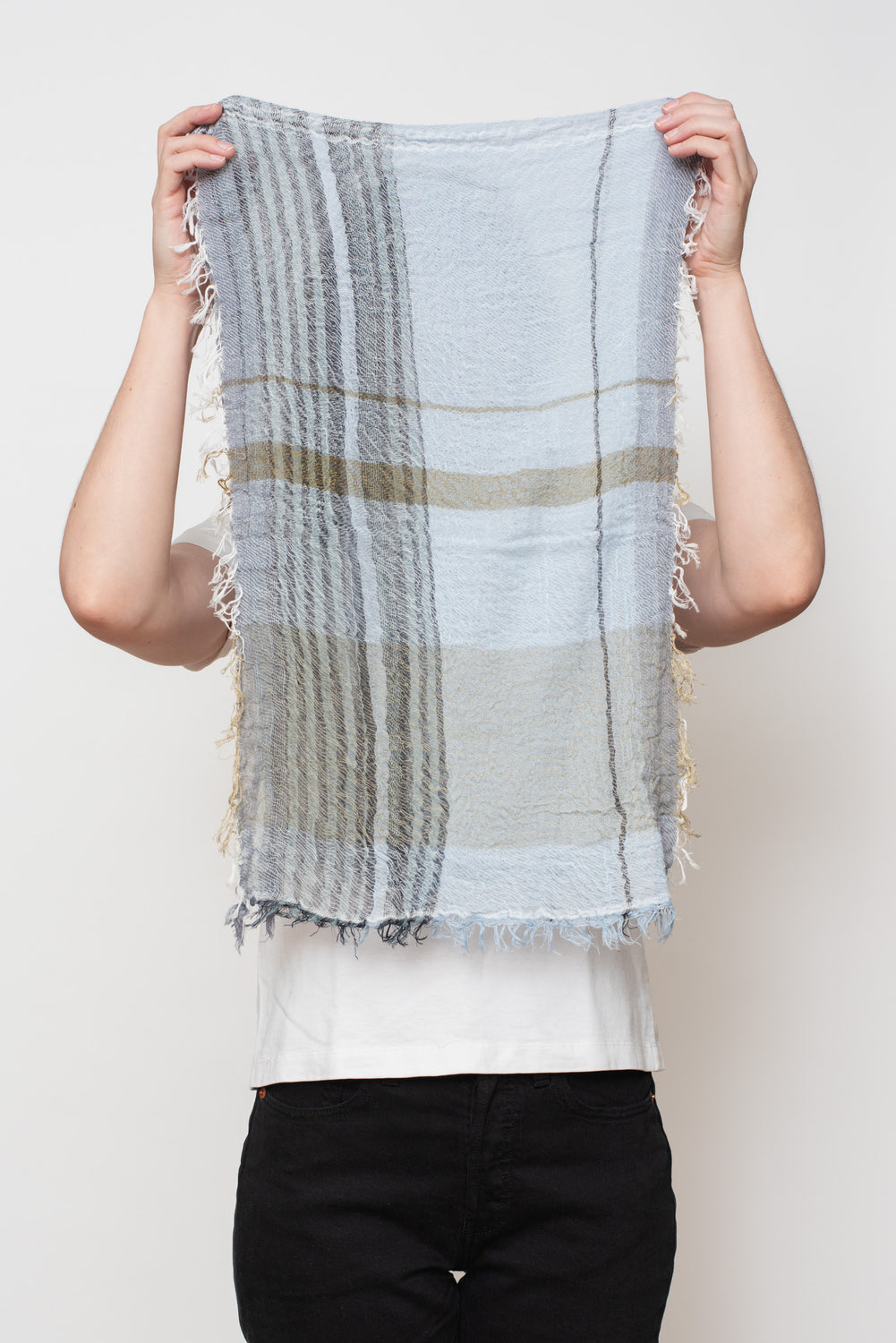 Woven Cotton Small Shawl 15