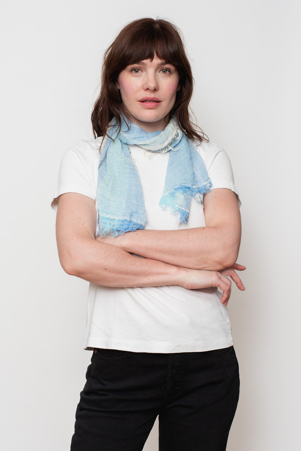 Woven Cotton Small Shawl 07