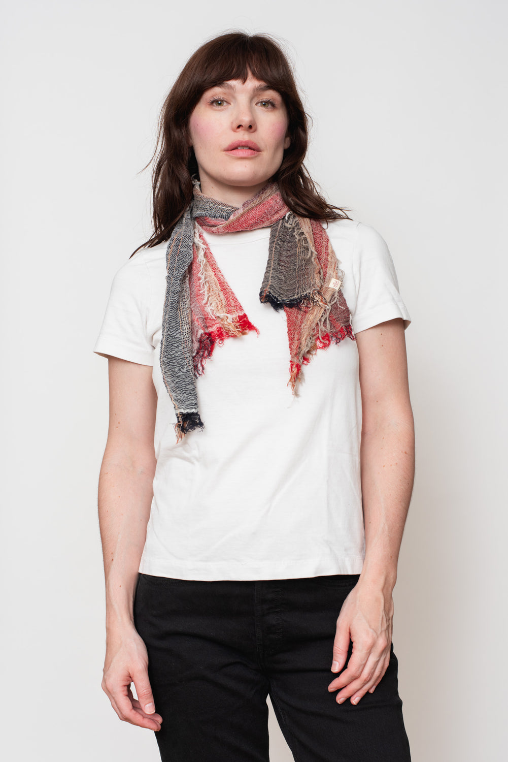 Woven Cotton Small Shawl 03