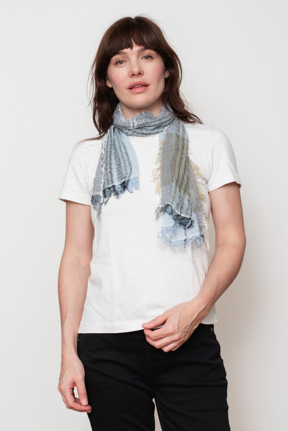 Woven Cotton Small Shawl 15