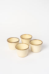Cream Crackle Glaze Cup