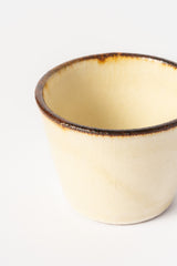 Cream Crackle Glaze Cup