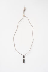 Macrame Necklace with Labradorite