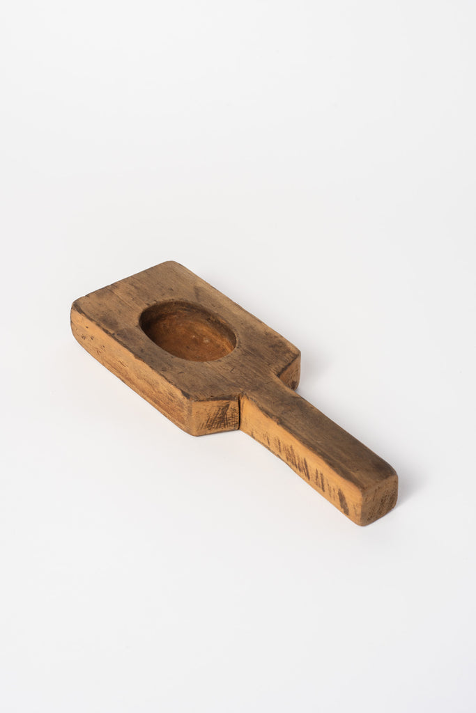 Vintage Wagashi Mold (Kashigata) with Handle