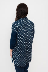 Haori Jacket made from Vintage Indigo Japanese textiles