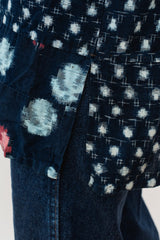 Haori Jacket made from Vintage Indigo Japanese textiles