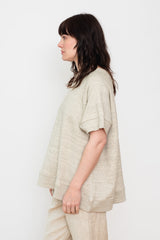 Undyed Cotton Fleece Pullover Gray