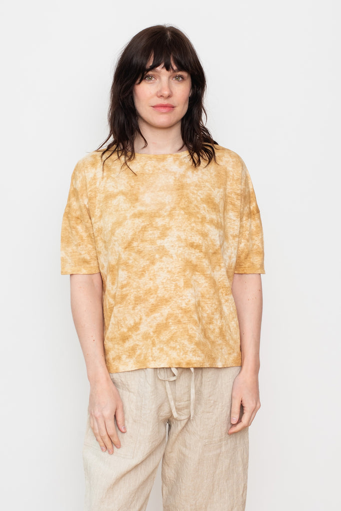 Natural Hand Dye Linen Pullover Terracotta