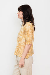 Natural Hand Dye Linen Pullover Terracotta