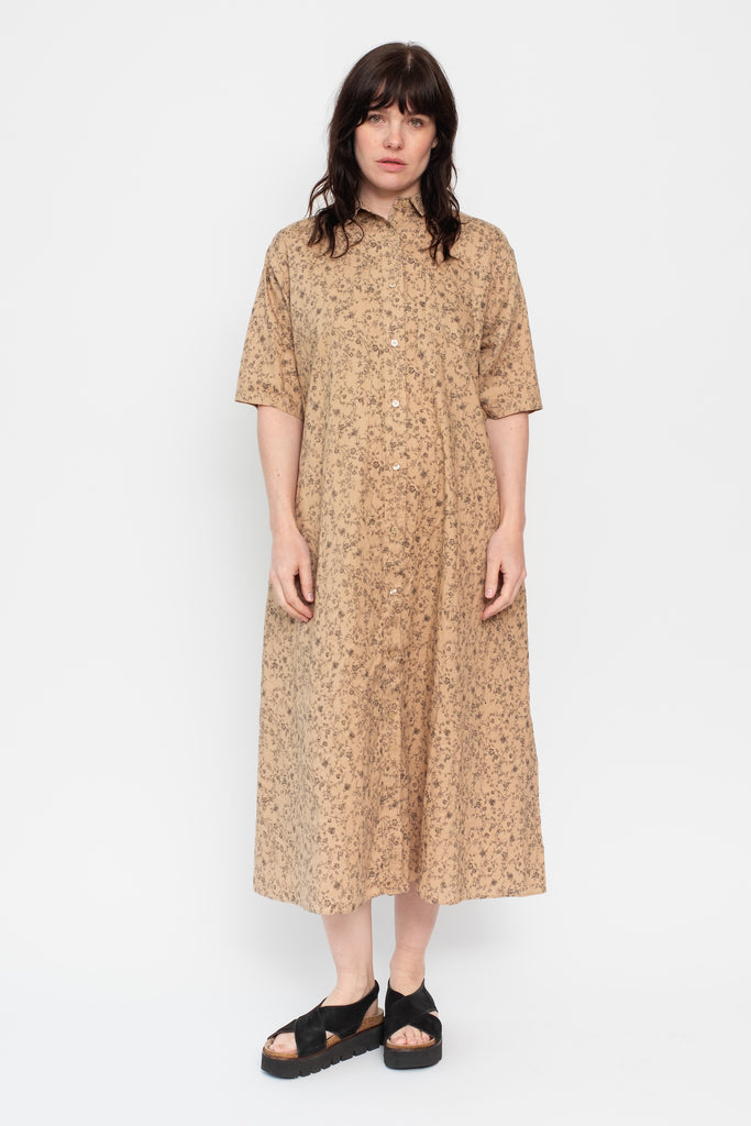 Flower Dress Beige