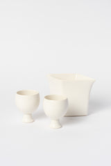 Porcelain Sake Cup with Stem