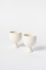 Porcelain Sake Cup with Stem