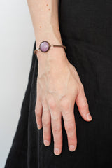 Macrame Bracelet with Kunzite