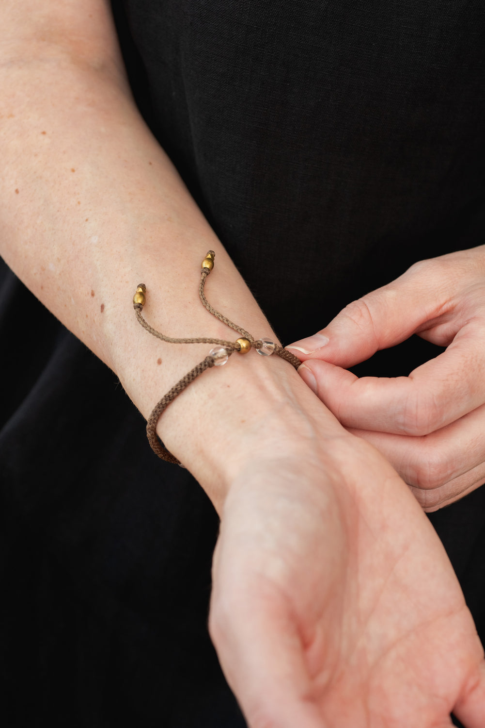 Macrame Bracelet with Kunzite