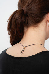 Macrame Necklace with Labradorite