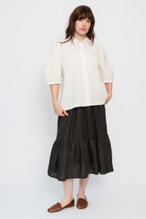 Panama Stripe Shawl Collar Shirt