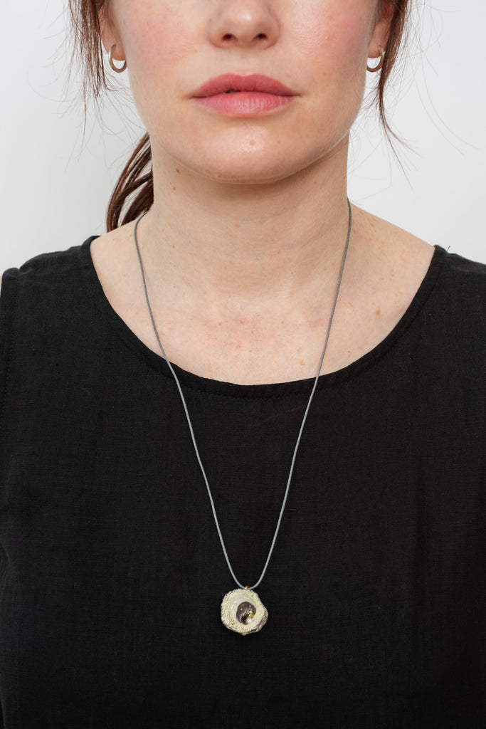 Shell and Pearl Pendant Necklace