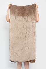 Rust Dyed Linen Textile 05