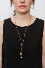 Agate Ball Necklace B