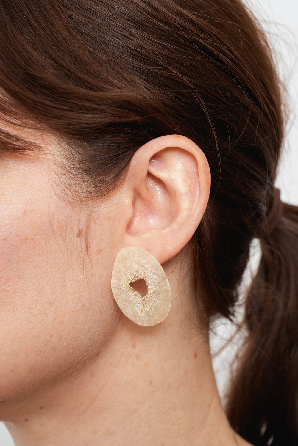 Washi and Silver Thread Earrings 010