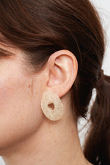 Washi and Silver Thread Earrings 010