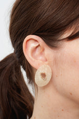 Washi and Silver Thread Earrings 010