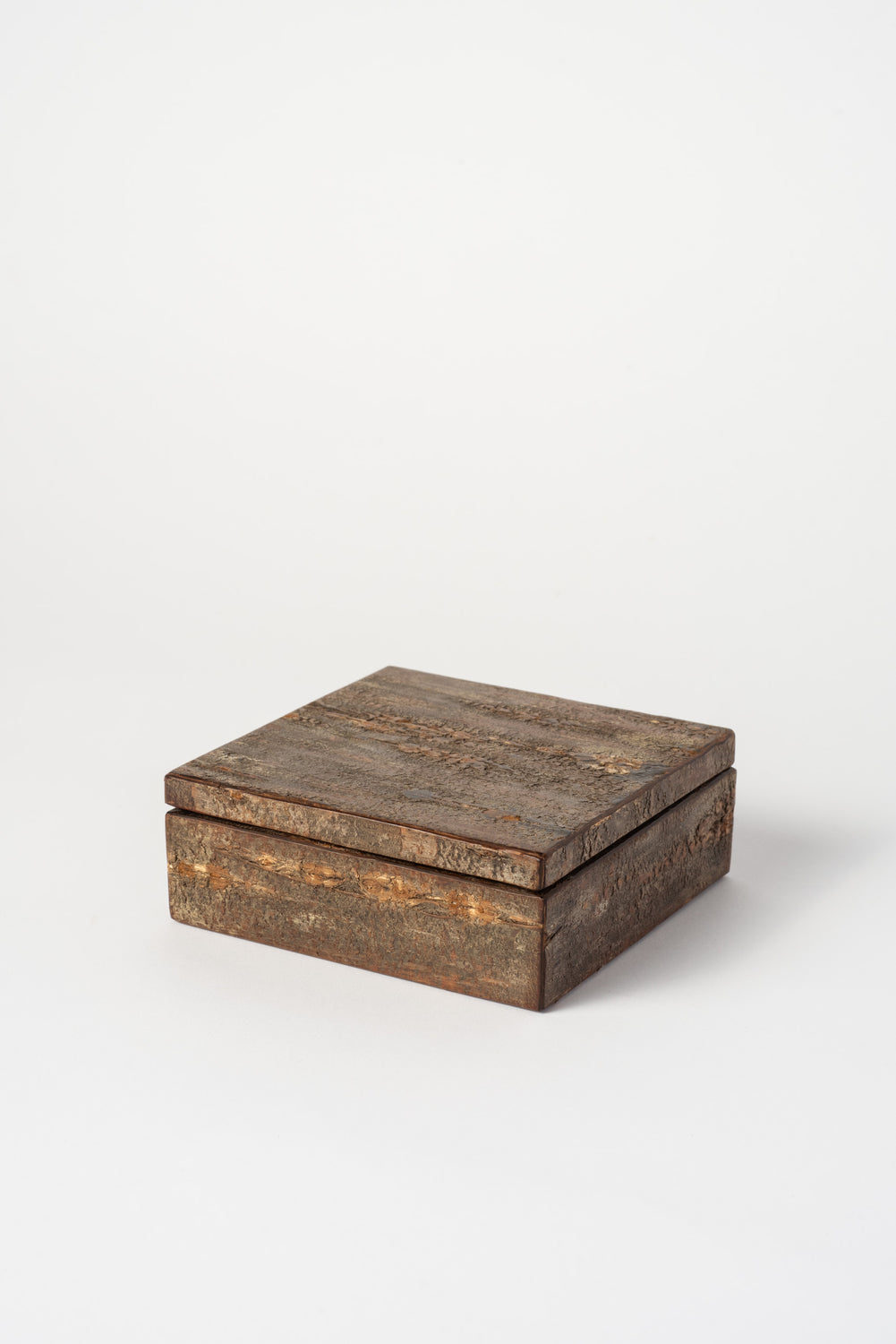 Small Square Cherry Bark Box