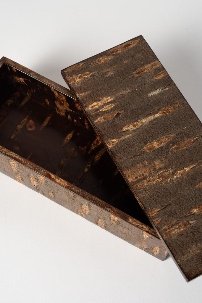 Small Rectangular Cherry Bark Box