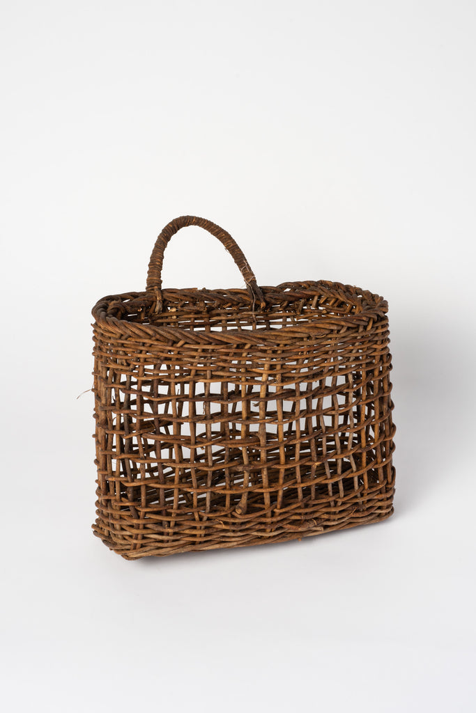 Vintage Japanese Handwoven Vine Basket