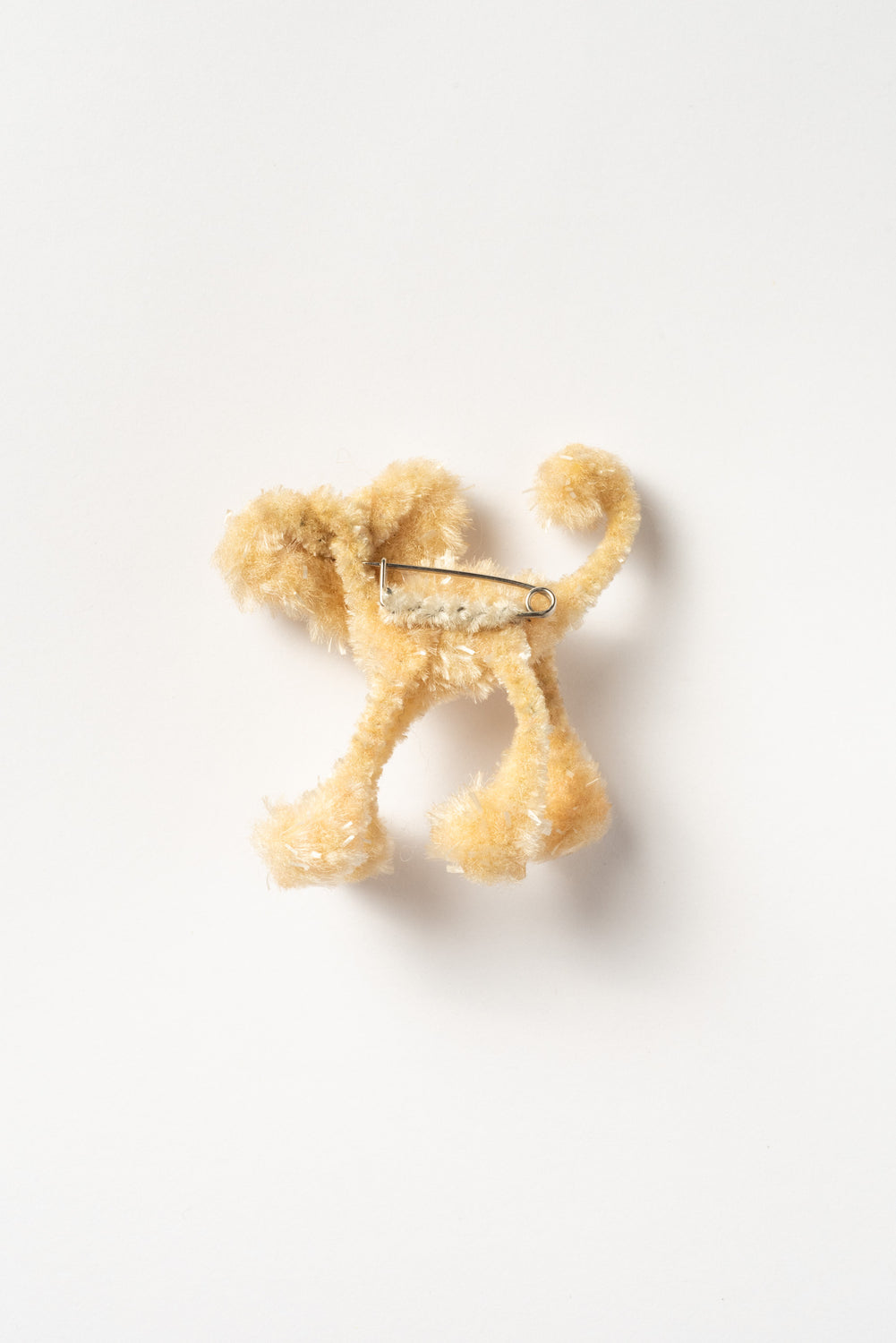 Vintage Japanese Pipe Cleaner Dog Pin Brooch