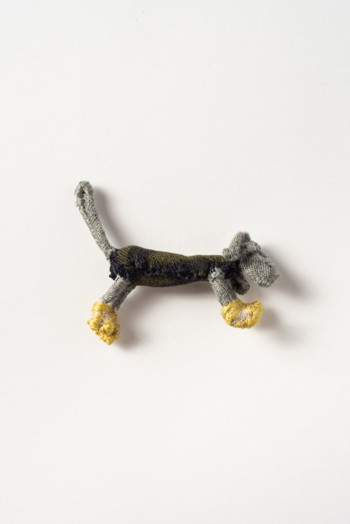 Small Fabric Dog Pin