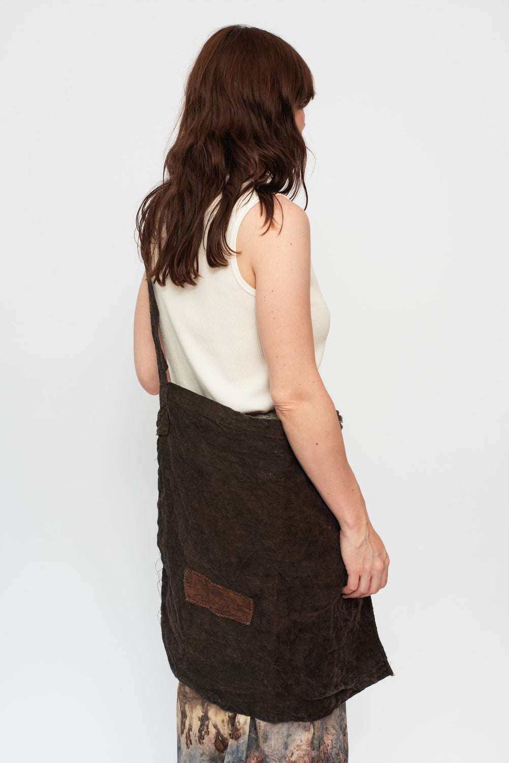 Kakishibu Dyed X-Large Shoulder Bag