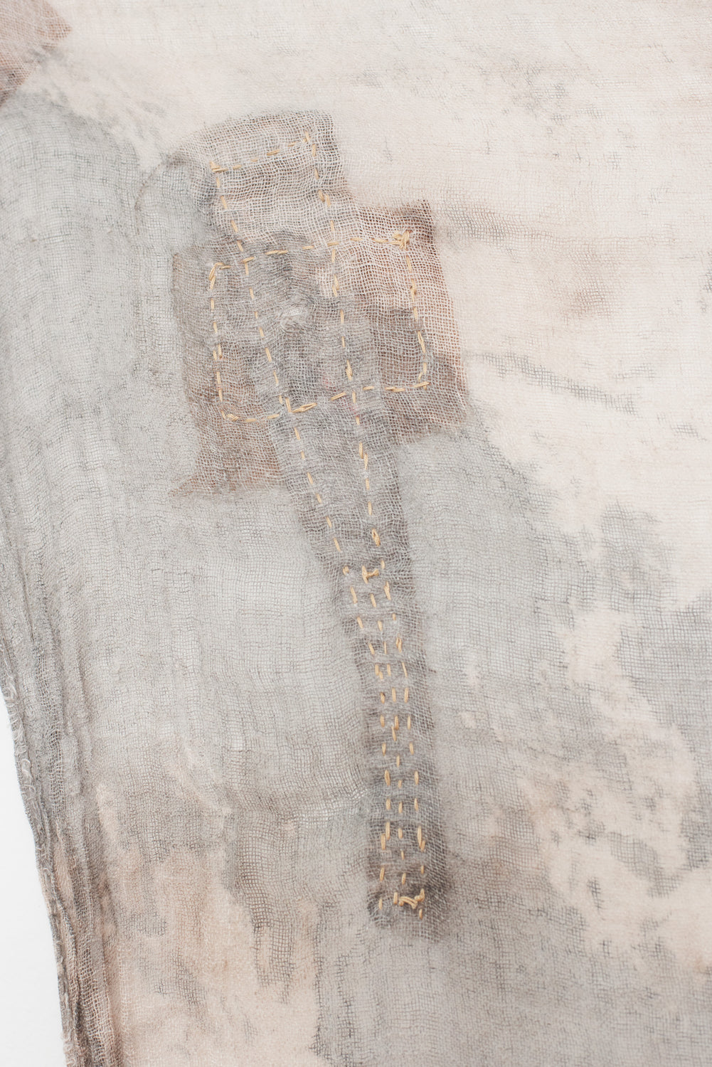 Naturally Dyed Linen Gauze Hanging 04