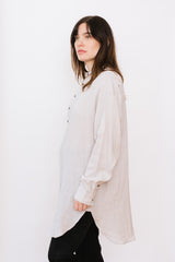 Light Gray Linen Tunic, Unisex