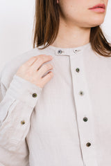 Light Gray Linen Tunic, Unisex