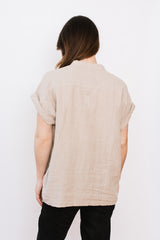 Linen WASHER Shirt, Natural