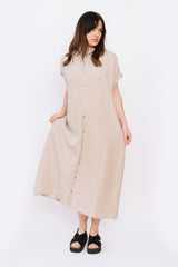 Linen WASHER Dress, Natural