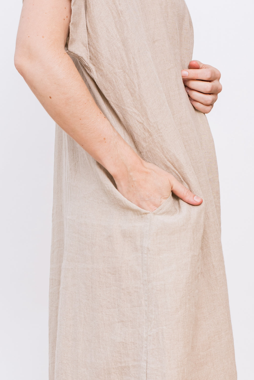 Linen WASHER Dress, Natural