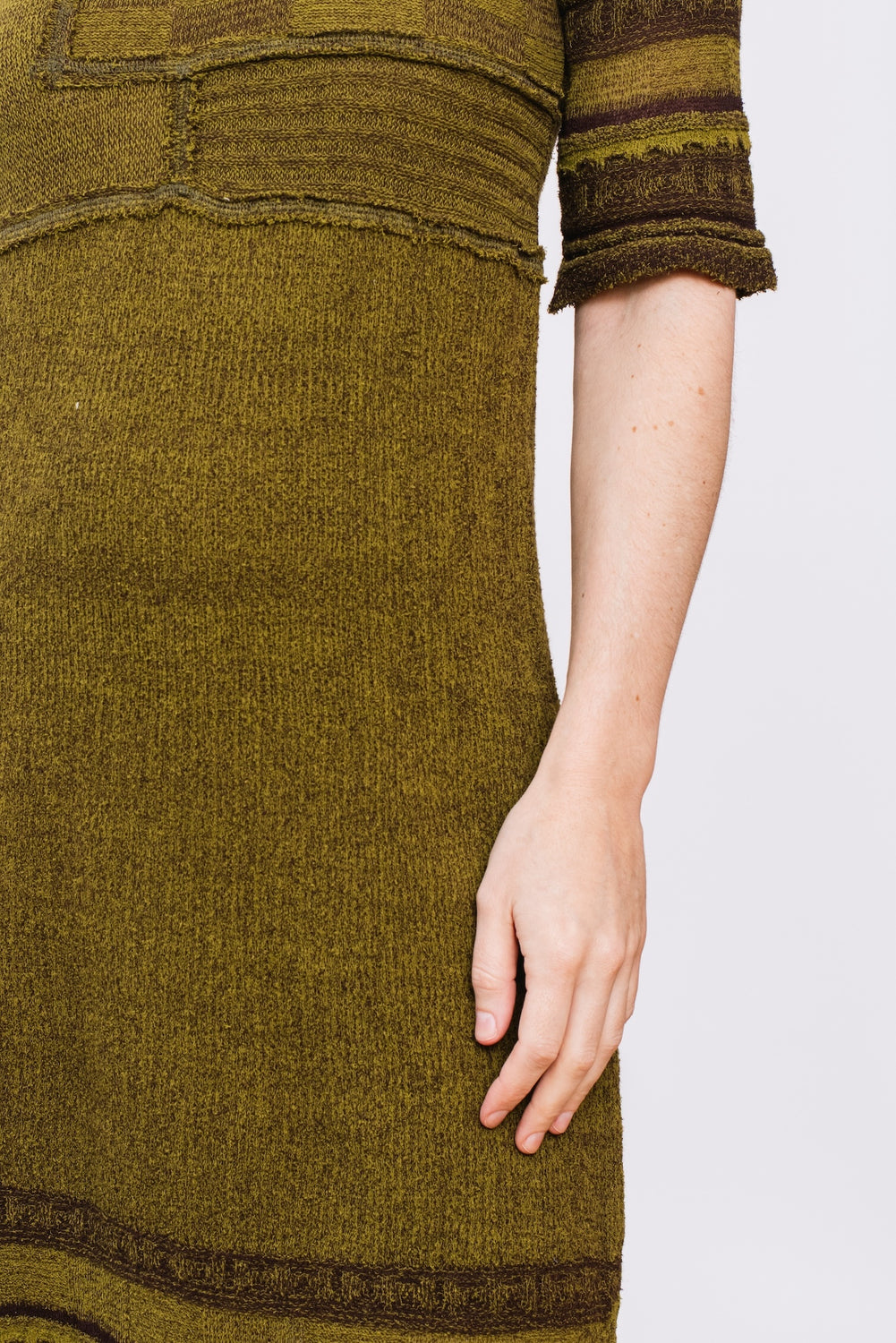 Cotton Knit Dress, Olive