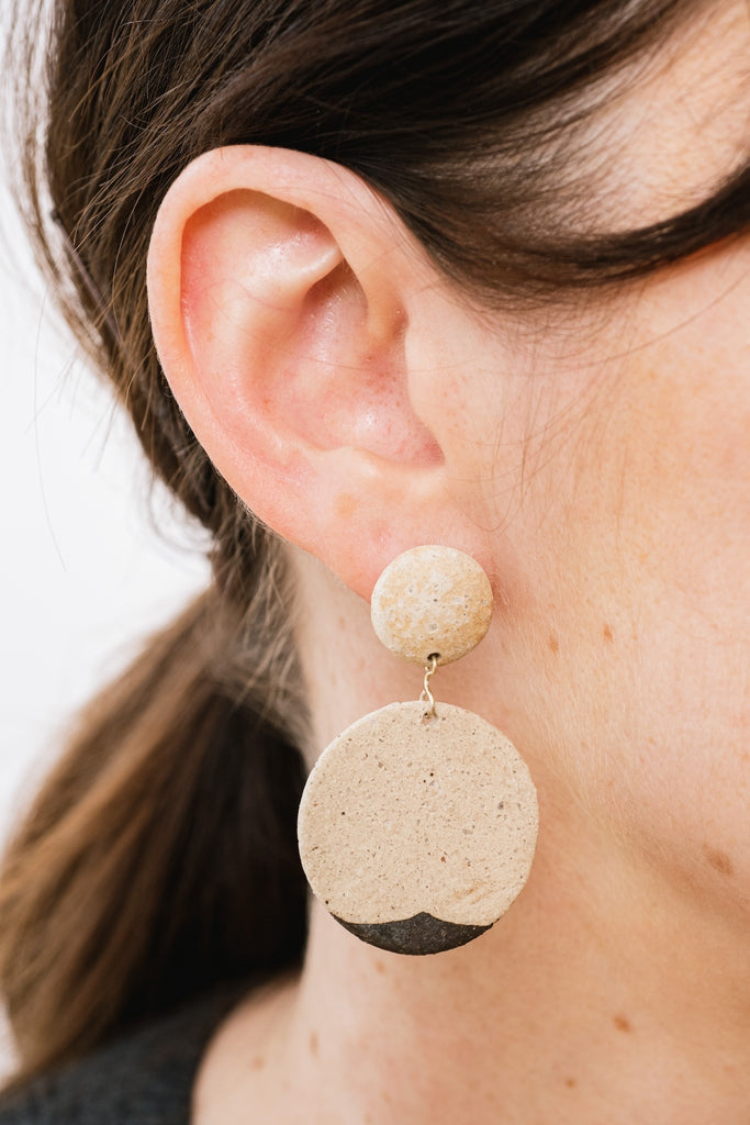 Ceramic Earrings Circles