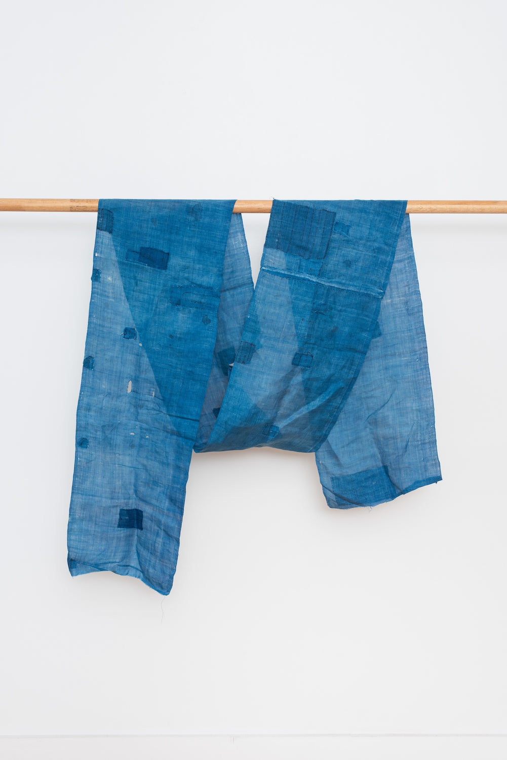 Vintage Japanese Indigo Kaya (Mosquito Net) Textile Fragment