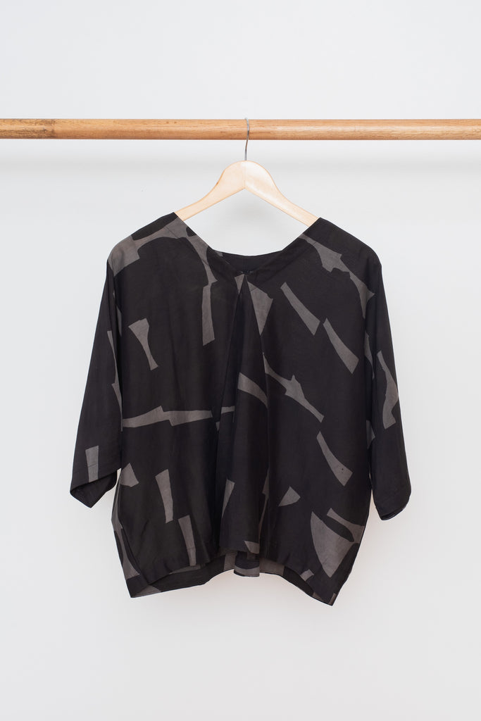 Cotton and Silk Top Abstract