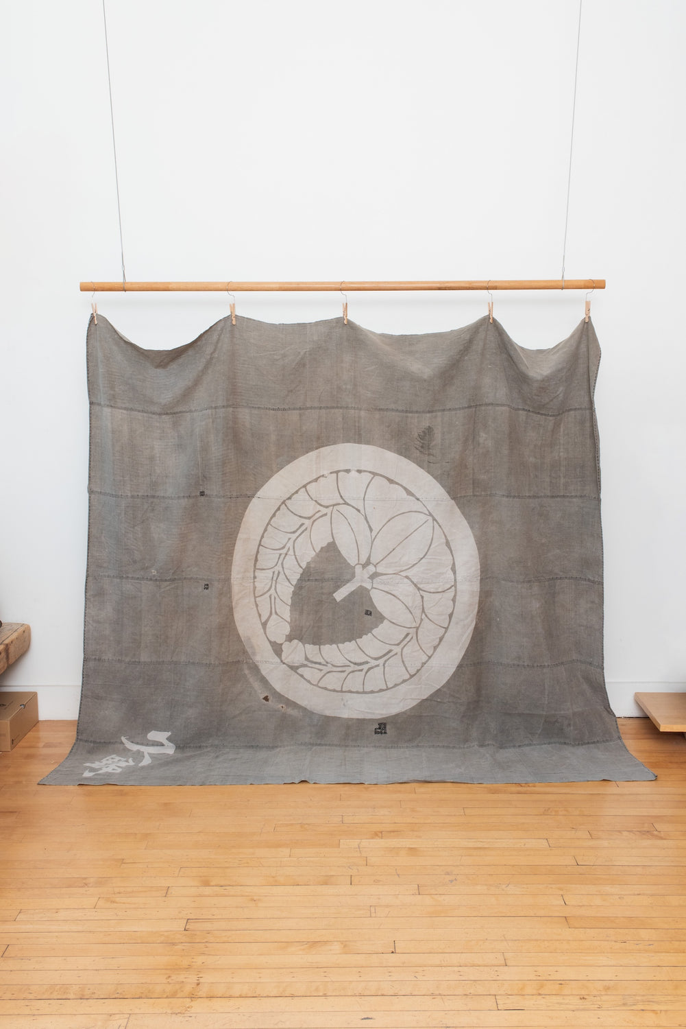 Vintage Japanese Merchant Cloth with Kamon