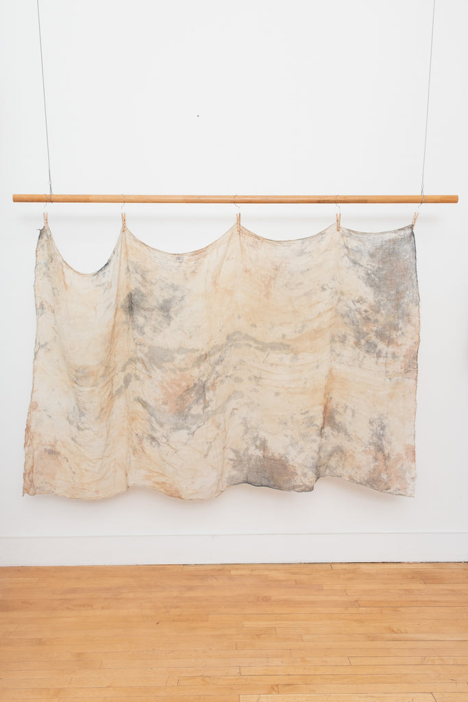 Naturally Dyed Linen Gauze Hanging 03