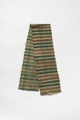 Vintage Japanese Striped Cotton Textile Fragment