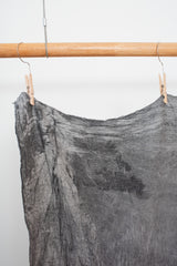 Large Cotton-Linen Blend Cloth Dyed with Pine Soot