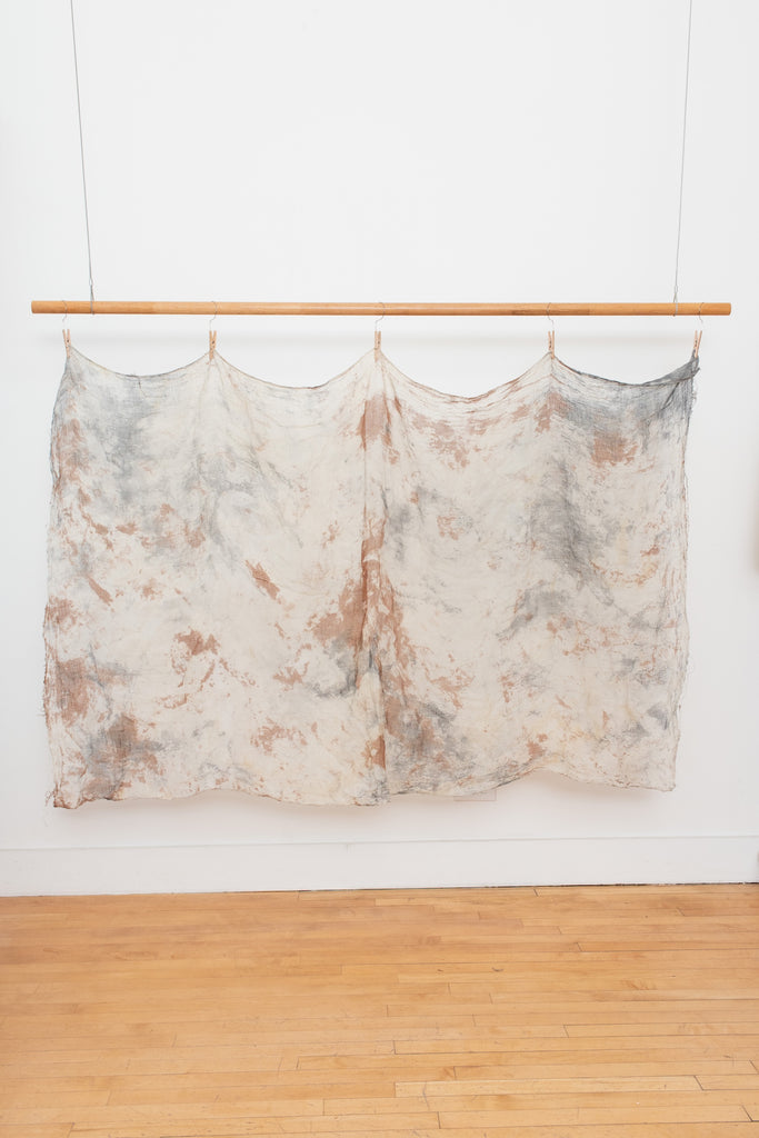 Naturally Dyed Linen Gauze Hanging 02