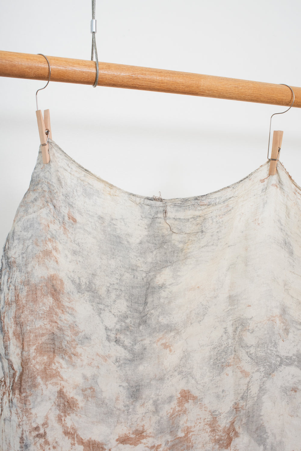 Naturally Dyed Linen Gauze Hanging 02