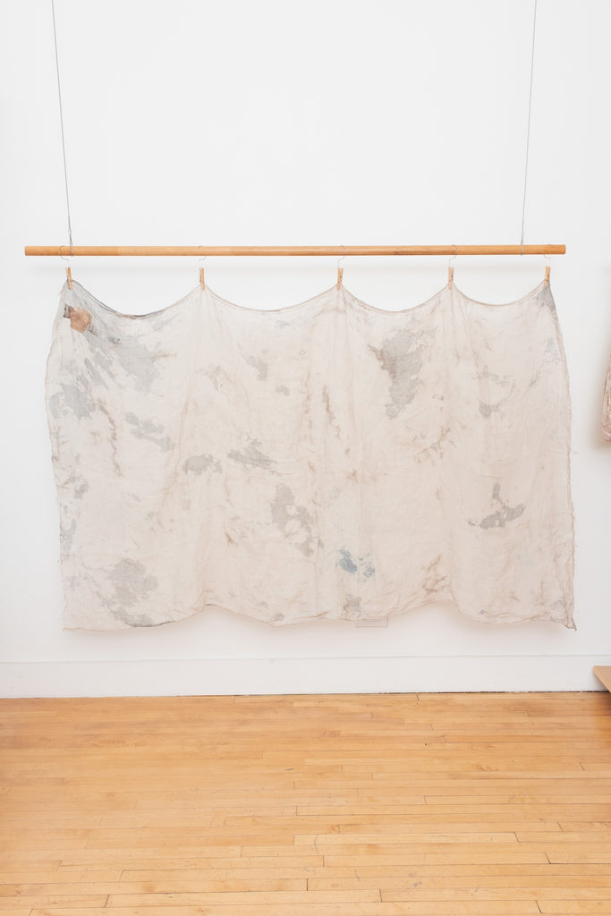 Naturally Dyed Linen Gauze Hanging 04