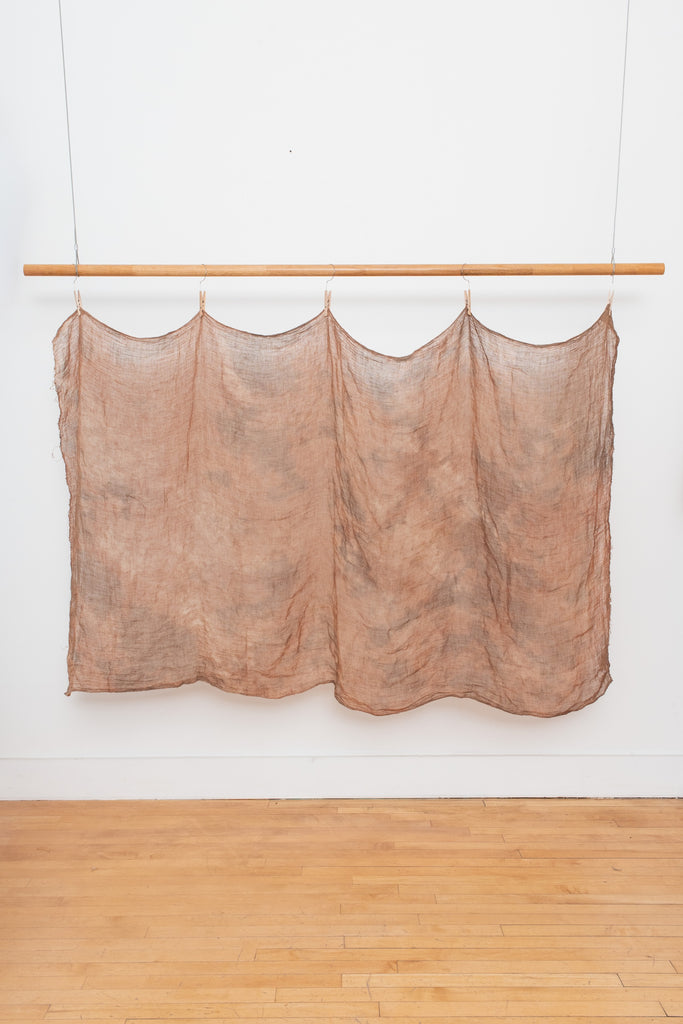 Naturally Dyed Linen Gauze Hanging 01